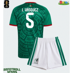 Mexiko Johan Vasquez #5 Hemmaställ Barn VM 2026 Kortärmad (+ Korta byxor)